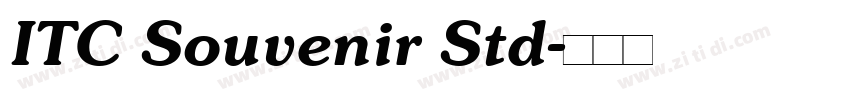 ITC Souvenir Std字体转换
